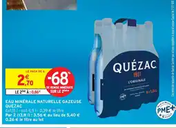 Intermarché Express Quézac eau minérale naturelle gazeuse offre