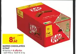 Intermarché Kitkat barres chocolatées offre