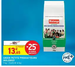 Intermarché Malongo grain petits producteurs offre