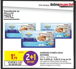 Intermarché Odyssée harengs fumés doux offre
