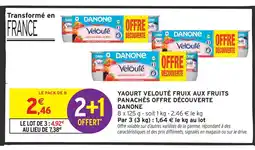 Intermarché Danone velouté fruix aux fruits panachés offre découverte offre