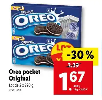 Lidl Oreo pocket original offre