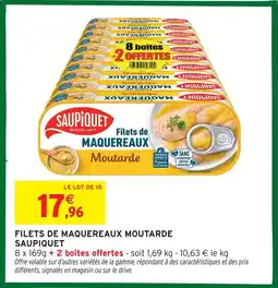 Intermarché Saupiquet filets de maquereaux moutarde offre