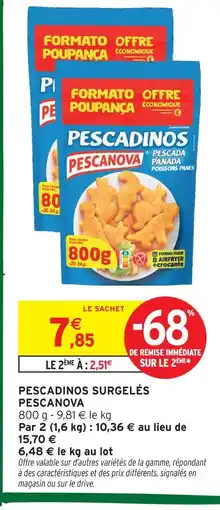 Intermarché Pescanova pescadinos surgelés offre