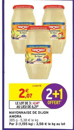 Intermarché Amora mayonnaise de dijon offre