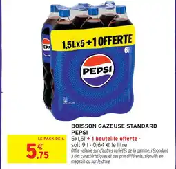 Intermarché Pepsi boisson gazeuse standard offre