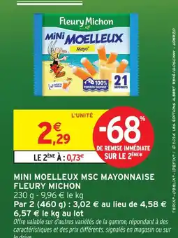 Intermarché Fleury michon mini moelleux msc mayonnaise offre