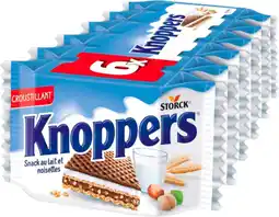 Auchan Knoppers gaufrettes lait et noisettes knoppers offre