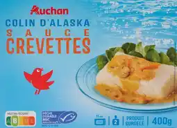 Auchan Auchan colin d'alaska sauce crevettes surgelé auchan offre