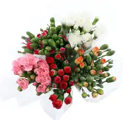 Auchan Sans marque bouquet de 10 mini oeillets offre