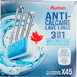 Auchan Auchan pastilles anti calcaire lave linge 3 en 1 auchan offre