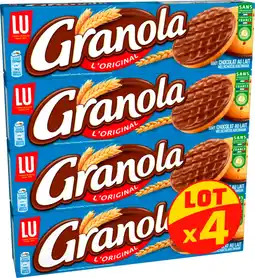 Auchan Granola biscuits granola chocolat au lait lu offre