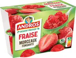 Auchan Andros dessert à la fraise andros offre