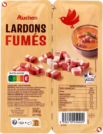 Auchan Auchan lardons fumés auchan offre