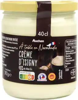 Auchan Auchan crème d'isigny aop auchan offre