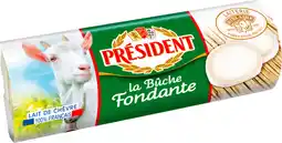 Auchan President bûche de chèvre fondante président offre