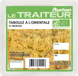 Auchan Auchan taboulé à l'orientale et menthe bio auchan le traiteur offre