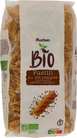 Auchan Auchan bio auchan bio fusilli au blé complet offre