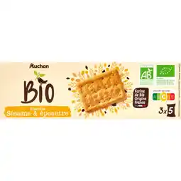 Auchan Auchan bio auchan bio biscuits sésame et épeautre offre