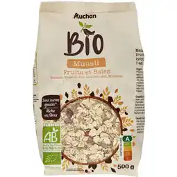 Auchan Auchan bio auchan bio muesli fruits et baies offre