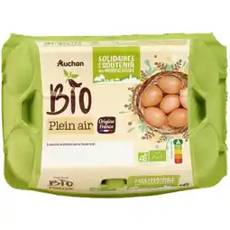 Auchan Auchan bio oeufs plein air auchan bio offre