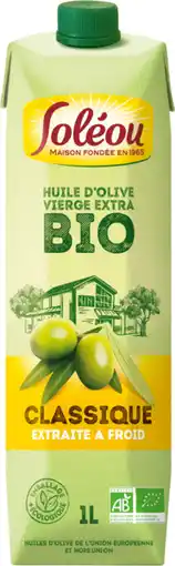 Auchan Soleou huile d'olive bio vierge extra soléou offre