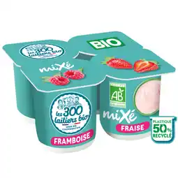 Auchan Les 300 laitiers bio yaourt les 300 laitiers bio offre