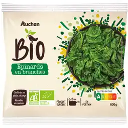 Auchan Auchan bio épinards en branches auchan bio offre