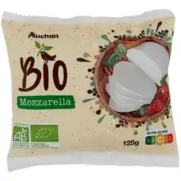 Auchan Auchan bio mozzarella auchan bio offre