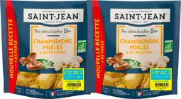 Auchan Saint jean champignons poêlés et ail des ours bio saint-jean offre