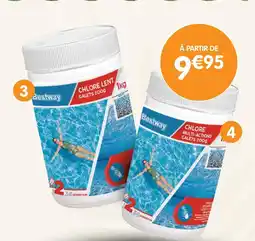 b&m Bestway chlore lent galets 200g offre