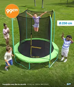 b&m Bestway trampoline avec filet de sécurité offre