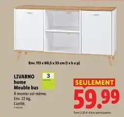 Lidl Livarno meuble bas offre