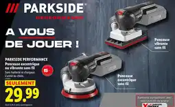 Lidl Parkside ponceuse excentrique sans fil offre