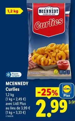 Lidl Mckennedy curlies offre
