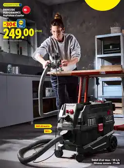 Lidl Parkside performance aspirateur d'atelier offre