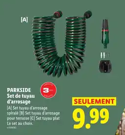 Lidl Parkside set tuyau d'arrosage offre