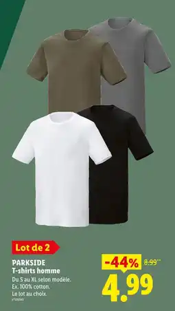 Lidl Parkside t-shirts homme offre