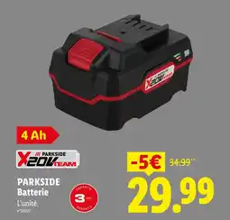 Lidl Parkside batterie x20v team offre