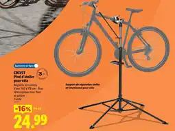 Lidl Crivit pied d’atelier pour vélo offre