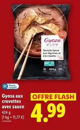 Lidl Gyosa aux crevettes avec sauce offre