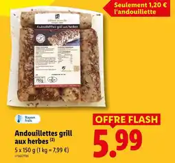 Lidl Gilbert lemelle andouillettes grill aux herbes offre