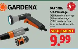 Lidl Gardena set d'arrosage - nécessaire d'arrosage offre