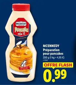 Lidl Mcennedy préparation pour pancakes offre
