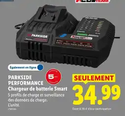 Lidl Parkside performance chargeur de batterie smart offre