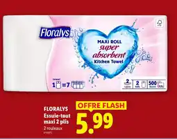 Lidl Florays essuie-tout maxi 2 plis offre