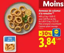 Lidl Anneaux de calamar à la romaine offre