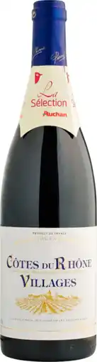 Auchan Supermarché Pierre chanau côtes du rhône villages aop offre