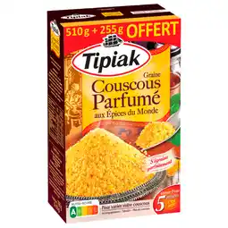Auchan Supermarché Tipiak graine pour couscous parfumé tipiak offre