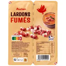Auchan Supermarché Auchan lardons fumés auchan offre